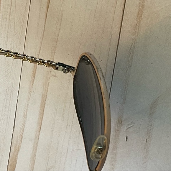 Chanel Pink Mirrored Aviator Pilot Sunglasses Gold Accents with Case - Picture 9 of 16